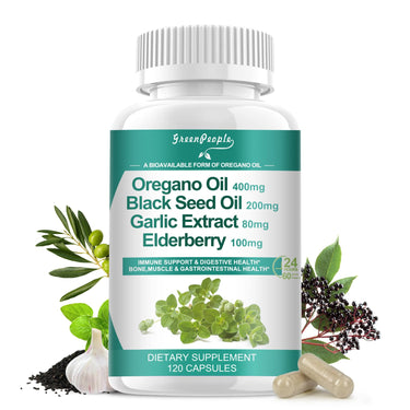 GreenPeople Oregano Oil Complex Bottle – 120 Capsules