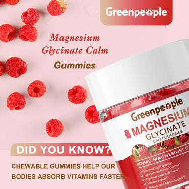 Close-up of Sugar-Free Magnesium Glycinate Gummy for Calm and Sleep Support