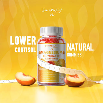 Magnesium Glycinate Gummies with Vitamin D, K2  Peach Flavor 2 Packs