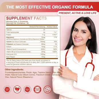 GreenPeople Magnesium Calm Gummies – Natural Raspberry, Sleep Support, Vegan & Sugar-Free