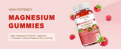 GREENPEOPLE Magnesium Calm Gummies 60 Count Natural Raspberry