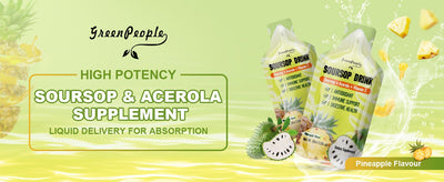 GreenPeople Soursop & Acerola Liquid Supplement Vitamin C Drink 10 Packets