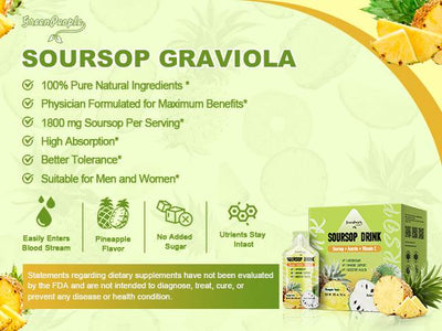 GreenPeople Soursop & Acerola Liquid Supplement Vitamin C Drink 10 Packets