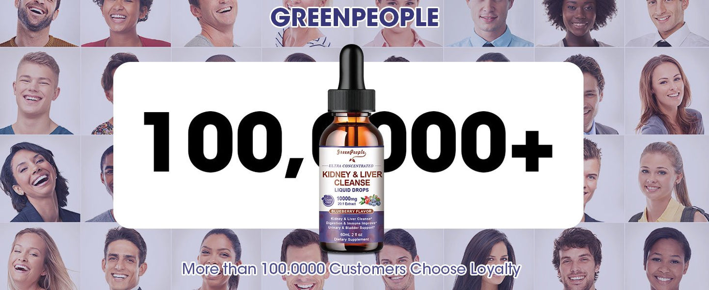 Kidney & Liver Cleanse Liquid Drops Blueberry Flavor for Digest