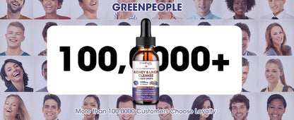 Kidney & Liver Cleanse Liquid Drops Blueberry Flavor for Digest