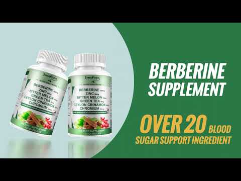 Berberine HCL 1200mg, 120 Capsules Berberine Supplement- Plus Bitter Melon Extract & Ceylon Cinnamon for Immune System